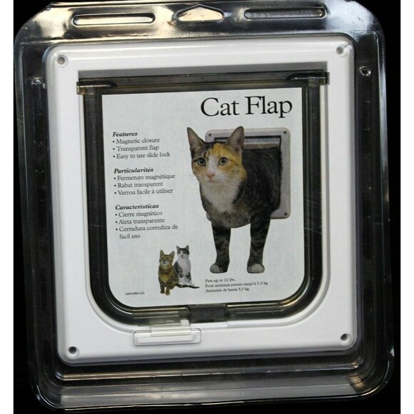 PetSafe Cat Small Dog Transparent Door Flap Magnetic Closure Slide Lock Pet - Picture 1 of 12